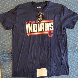 Fanatics Navy Cleveland Indians Short Sleeve Tee